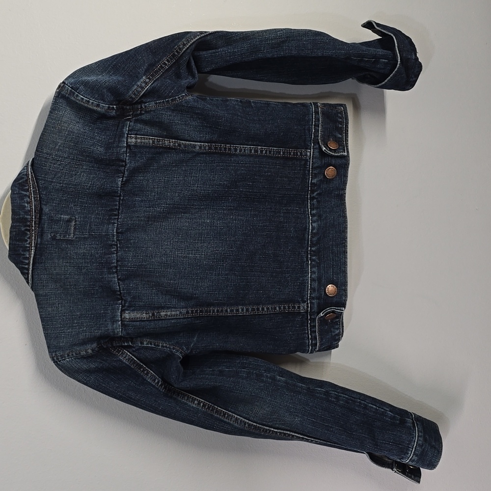 GAP Blue Denim Crop Jacket Women's Size Xs X-small Cropped - Picture 7 of 11